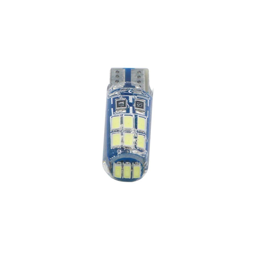 YSY 30 шт. Автомобильные светодиодные лампы T10 W5W LED 194 168 15SMD 4014 белые силиконовые