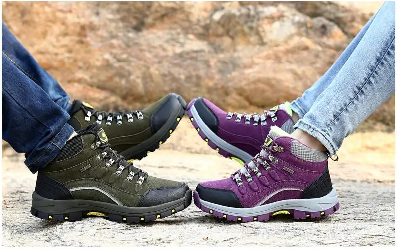 Akexiya; женские зимние ботинки для пешего туризма; обувь для походов и скалолазания; женские кроссовки; дышащие ботинки для горной ходьбы; теплые плюшевые ботинки