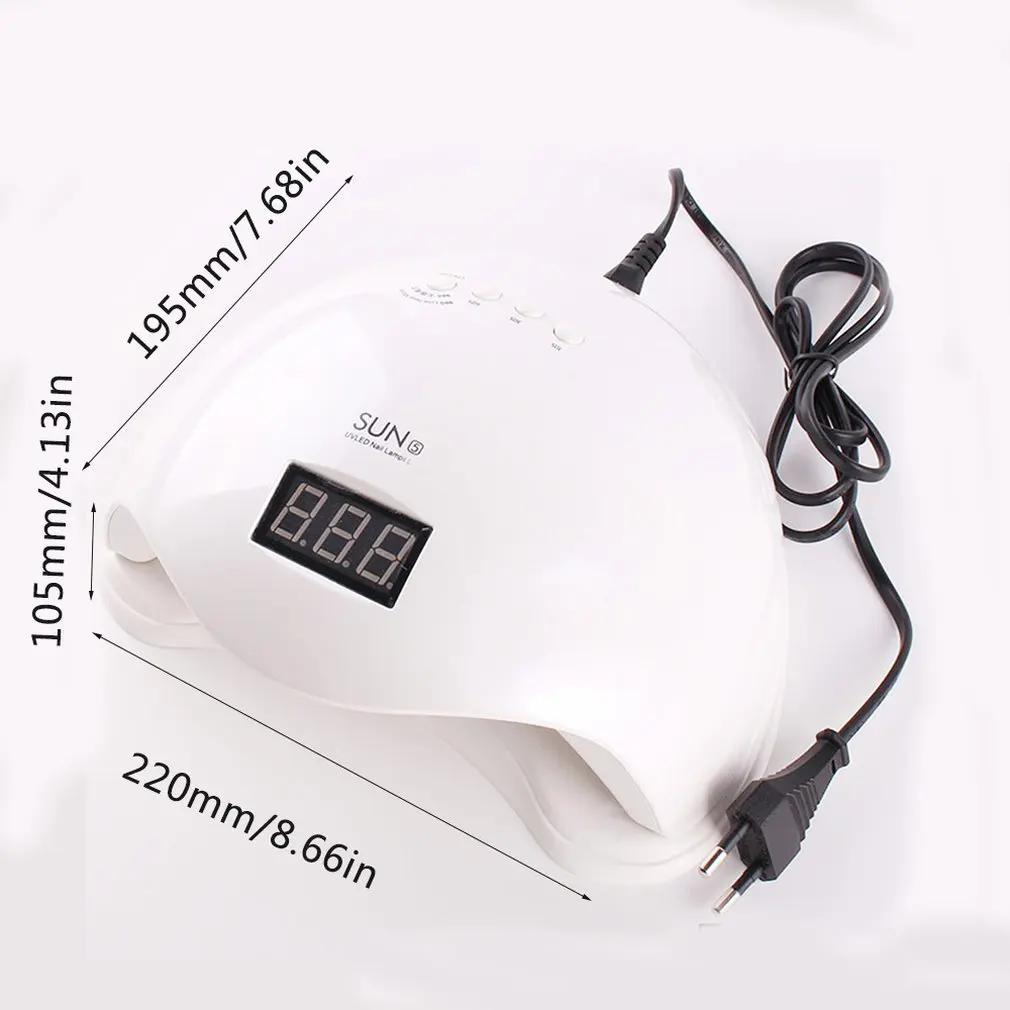 SUNUV SUN5 48 Вт двойная светодиодная УФ лампа для ногтей Сушилка Гель лак