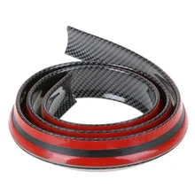 

Universal 1.5M Newest Carbon fiber Rubber Car Auto Rear Spoiler 40mm Width Exterior Rear Spoiler Kit Car Styling High Quality