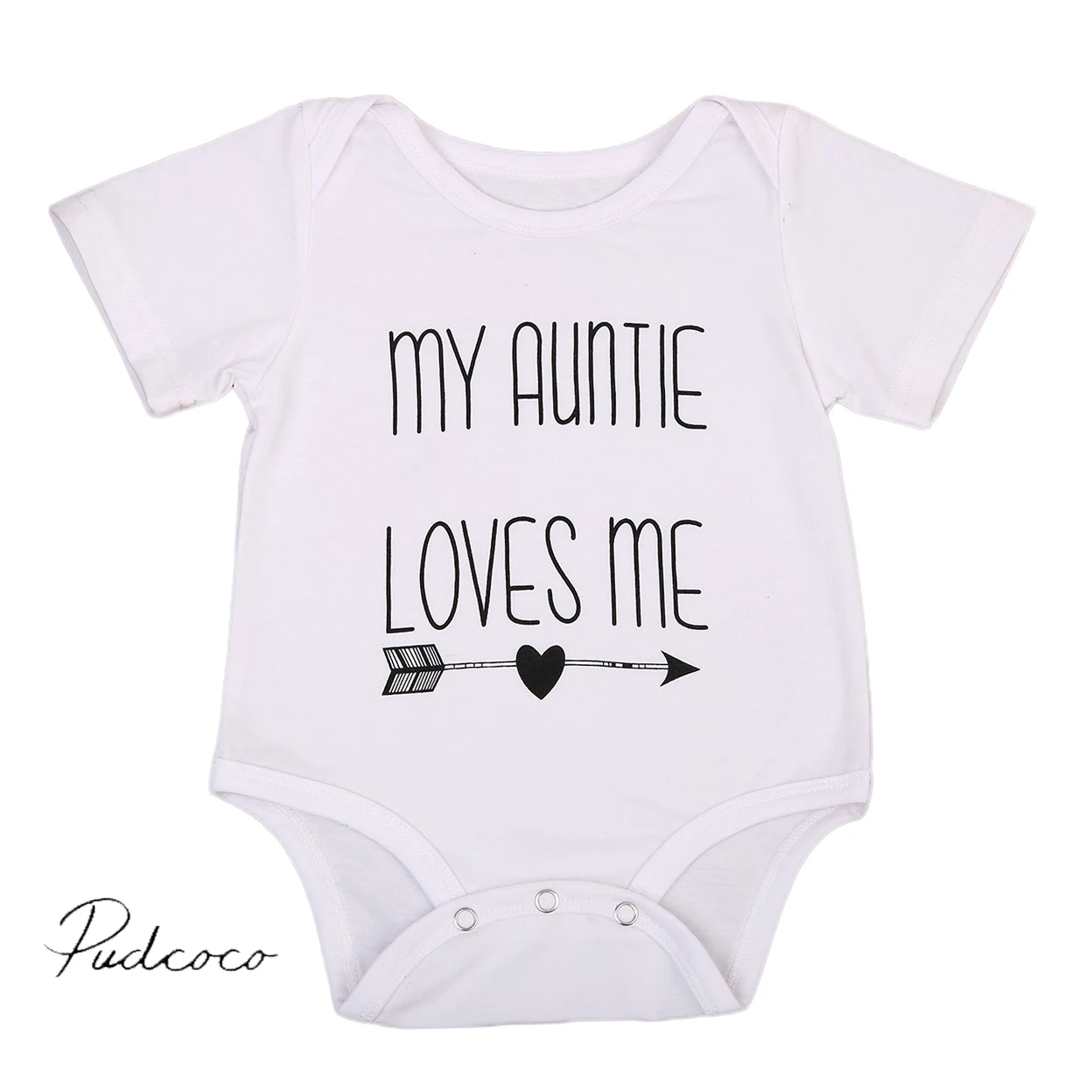 2017 хит продаж белый комбинезон с надписью My Auntie Love Me для маленьких мальчиков и