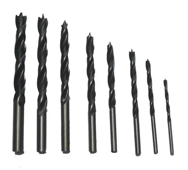 8PCS 3 10mm High Carbon Steel Drill Bit Set Three Sharp Woodworking