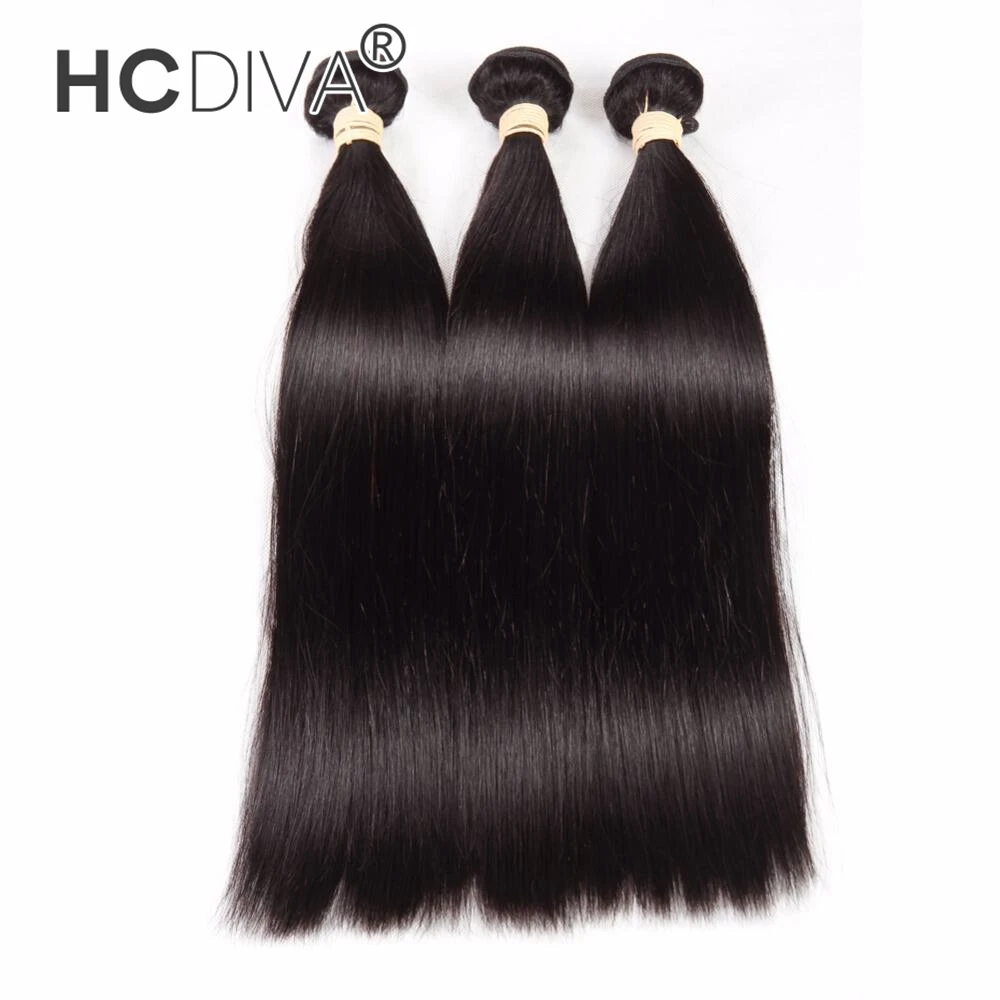 Peruvian Straight Human Hair 3 Piece Hair Weave Bundles 8 30inch