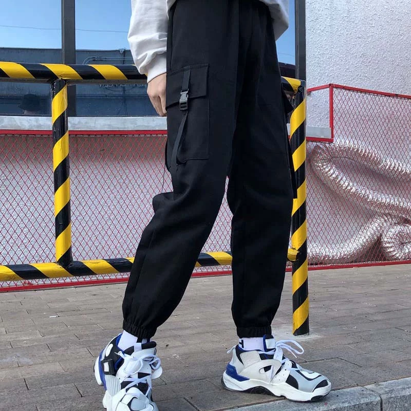 black plus size trousers