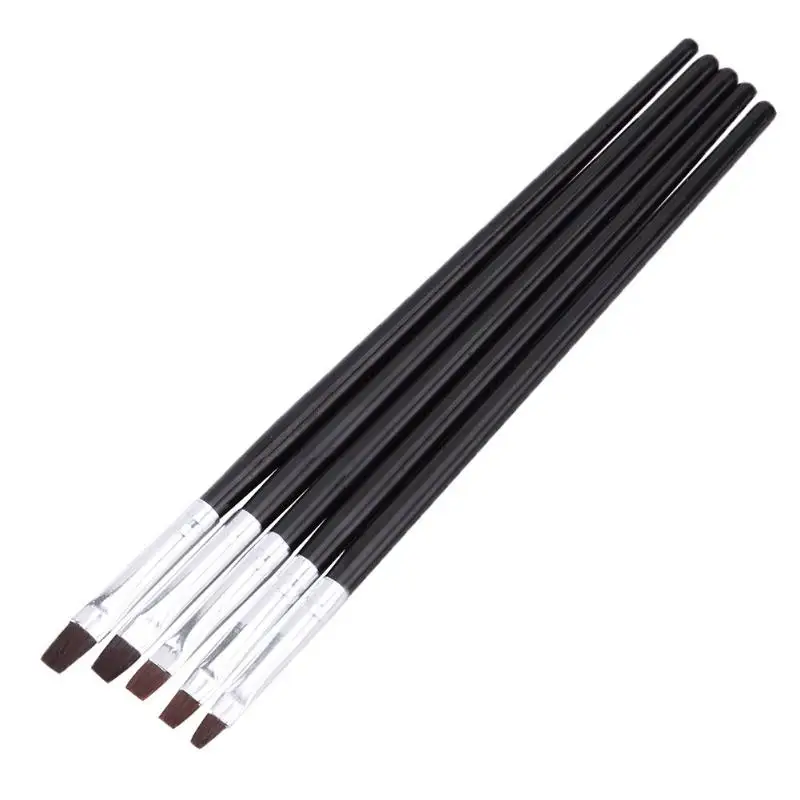 

5pcs/Set Nail Art Brushes Wood Handle DIY UV Gel Painting Drawing Liner Pen Manicure Nail Art Decoration Tools Nail Art Brushes