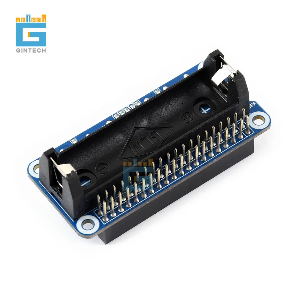 

Li-ion Battery HAT for Raspberry Pi 5V Regulated Output Bi-directional Quick Charge integrates SW6106 power bank chip
