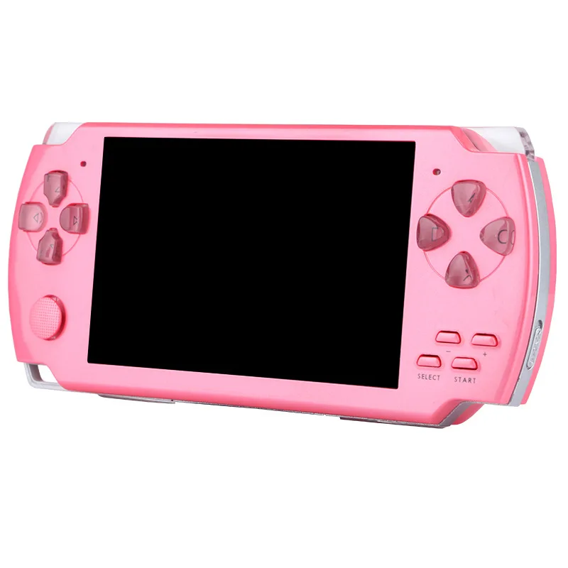 new Built-in 5000 games, 8GB 4.3 Inch PMP Handheld Game Player MP3 MP4 MP5 Player Video FM Camera Portable Game Console - Цвет: PINK