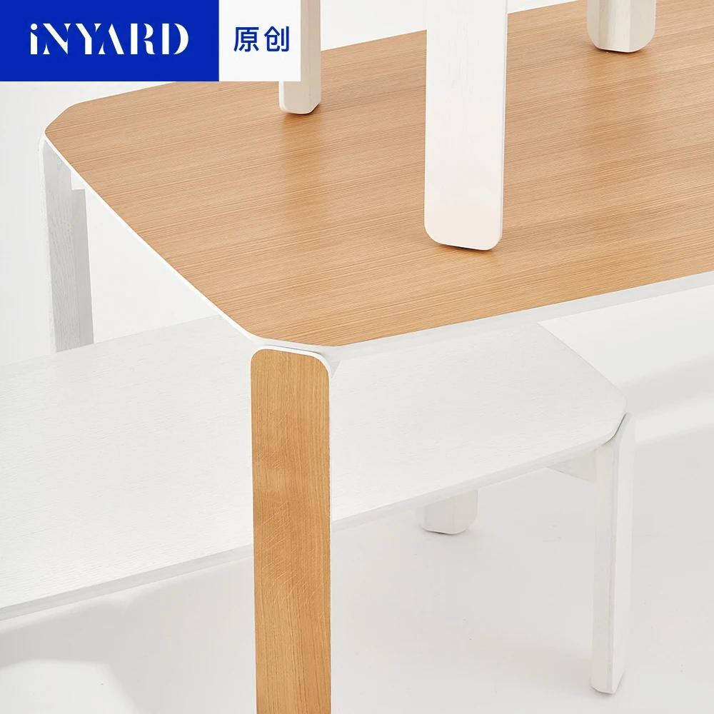 [InYard original] 1.8m imported white acorn wooden table designer style Nordic simple conference table