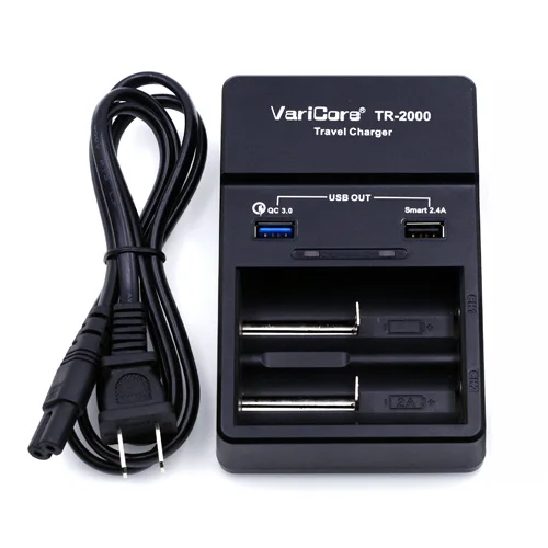 standard packaging VariCore TR-2000 зарядное устройство и быстрая зарядка 3,0 для 18650 26650 AA AAA и QC 3,0/USB 5 V мобильных устройств - Цвет: standard packaging