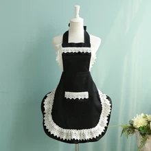 Kawaii, женские фартуки, хлопок, кружево, многофункциональный, кухонный фартук, модный, коммерческий, для ресторана, дома, нагрудник, delantal cocina, чистящий фартук