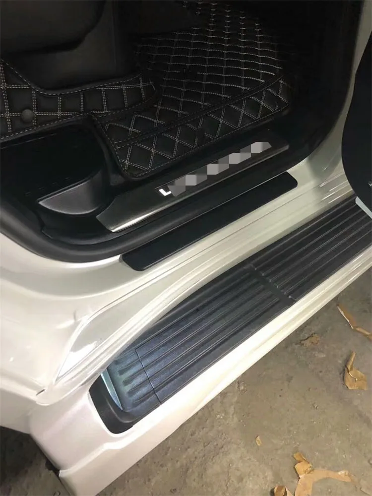 4Pcs Door Sill Scuff Plate Guard Trim Fit for Land Cruiser LC200 FJ200 2008-2018