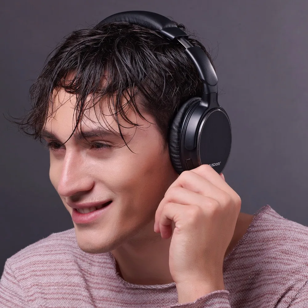 Проводные Беспроводные Bluetooth наушники Ausdom M06 удобная стереогарнитура с