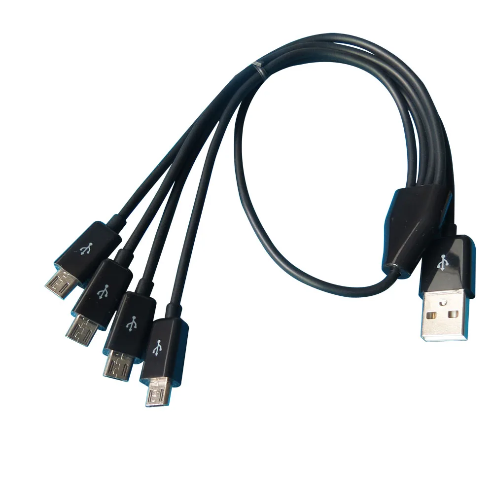 

50cm 4 in 1 Micro USB charger cable Power 4 Micro USB Devices At Once