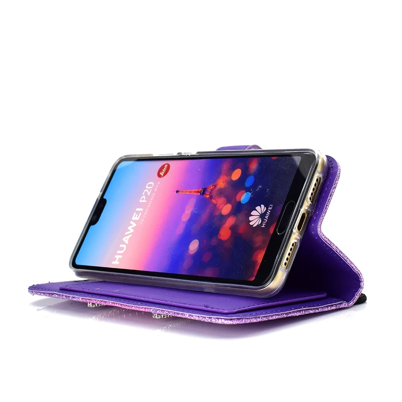 KEFO Bling Glitter Wallet Case For Huawei P20 Pro Diamond Flip Mirror Cover For Huawei P20 Lite P10 Lite P8 Lite 2017 Coque Capa (12)
