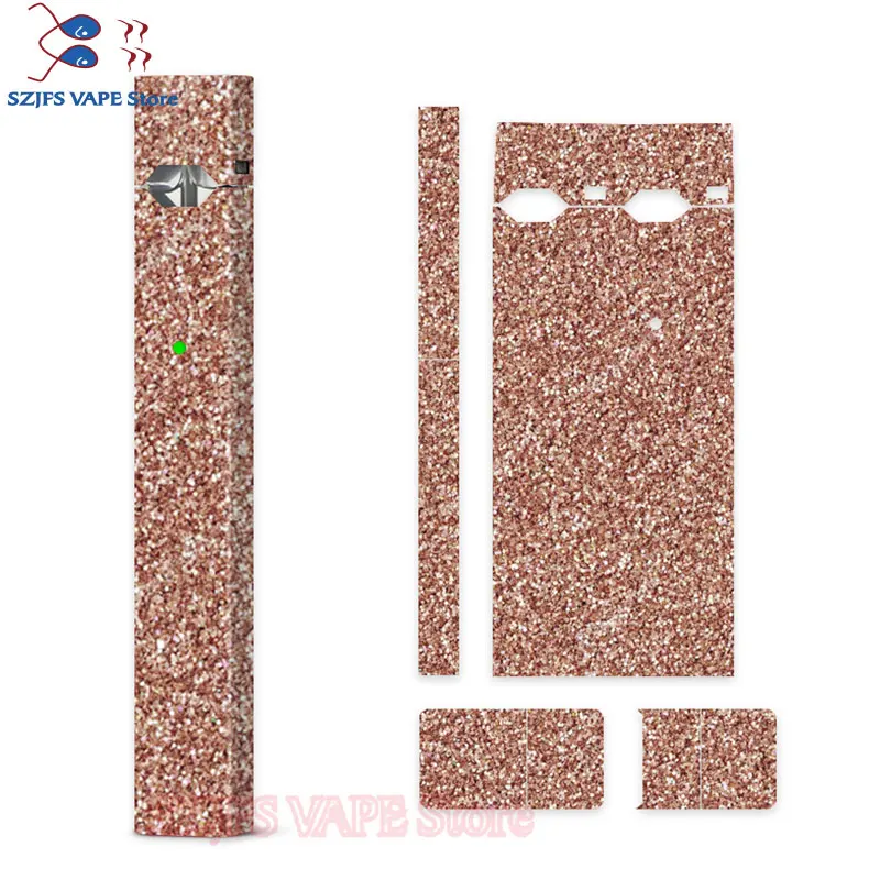 

Electronic Cigarette Sticker poker Magic Shark Flower Rose Lady Wood Print Stereo Film Sticker for luul vs 2.4 Plus Cover Case