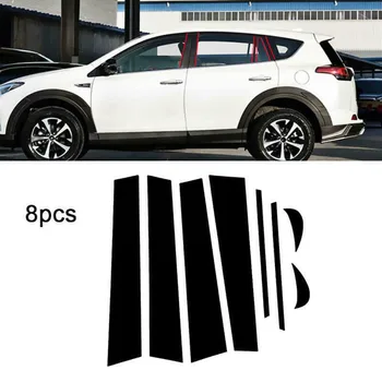 

8Pcs/Set Shiny Mirror Effect Window Center Pillar Cover Trim For Toyota Camry NJ88