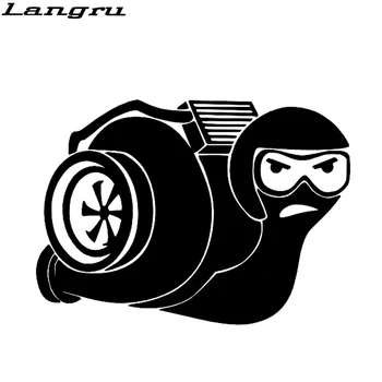 

Langru Creative Turbo Snail Intercooler Fashion Vinyl Motorcycle Car Sticker Car Accessories Decorative Jdm