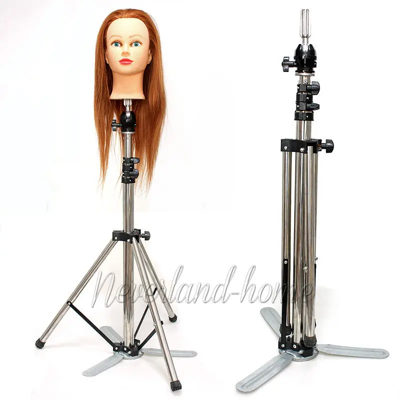Free EMS Shipping UNIVERSAL TRIPOD STAND MANNEQUIN HEAD ADJUSTABLE DISPLAY HOLDER WITH CARRY BAG