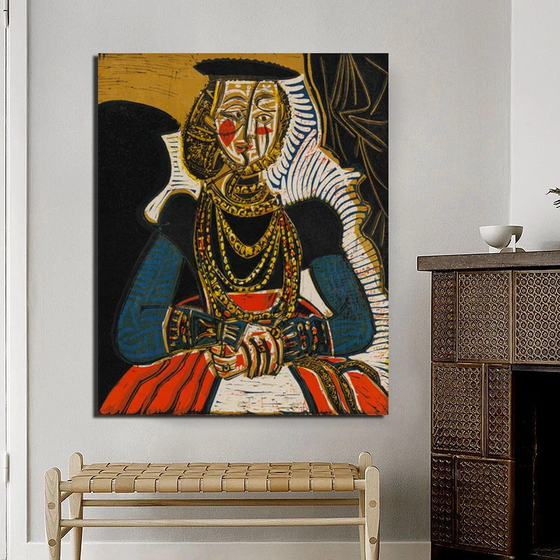

Pablo Picasso Portrait Of A Woman After Cranach Canvas Posters Prints Abstract Art Painting Decorative Picture Modern Home Decor