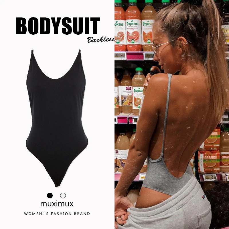 2020 Summer Women Sexy Bodysuit Spring Fashion Casual Backless Spaghetti Strap Black Bodysuit Body Tops For Women Short Jumpsuit 2020 Summer Women Sexy Bodysuit Spring Fashion Casual Backless Spaghetti Strap Black Bodysuit Body Tops For Women Short Jumpsuit