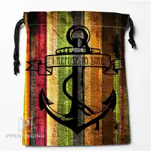 Пользовательские древесины и якорь@ 01 мешки Drawstring печати для хранения мода путешествия мини-сумка Плавание Пеший Туризм игрушки мешок Размеры 18x22 см#171208-06