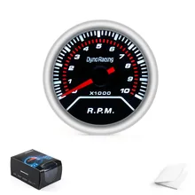 Dynoracing " 52 мм дымовая Линза Автомобильный Тахометр 0-8000 измеритель об/мин радио с фонариком автомобильный метр