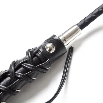 Sex Leather Whip Riding Crop,Spanking BDSM Bondage Paddle ,Slave Fetish Rod Whip Flogger, Fetish Sex Whips Toys for Couples 4