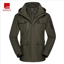 KAKILG мульти карман водонепроницаемый дышащий три в одном или два части съемный пик одежда
