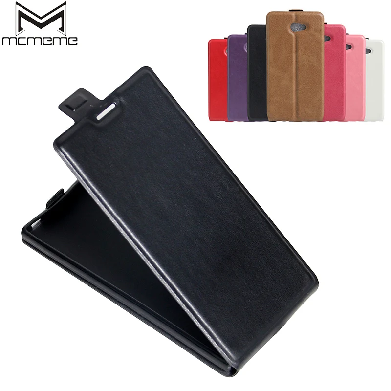 

MCMEME Luxury Flip Leather Case For Sony Xperia XZ Case F8331 Dual F8332 Card Slot Protective Cover For Sony XZ 5.2" Phone Cases