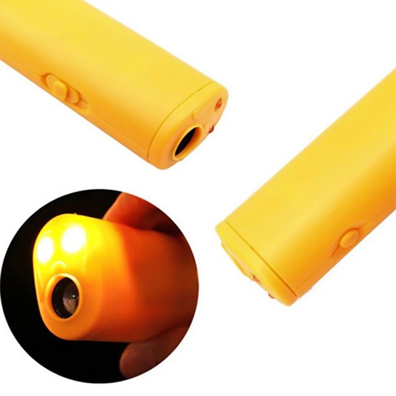 Ultrasonic Pet Dog Repeller Anti Barking Stop Bark Training Device Trainer LED 3 in 1 Anti Barking Ultrasonic Without Battery X