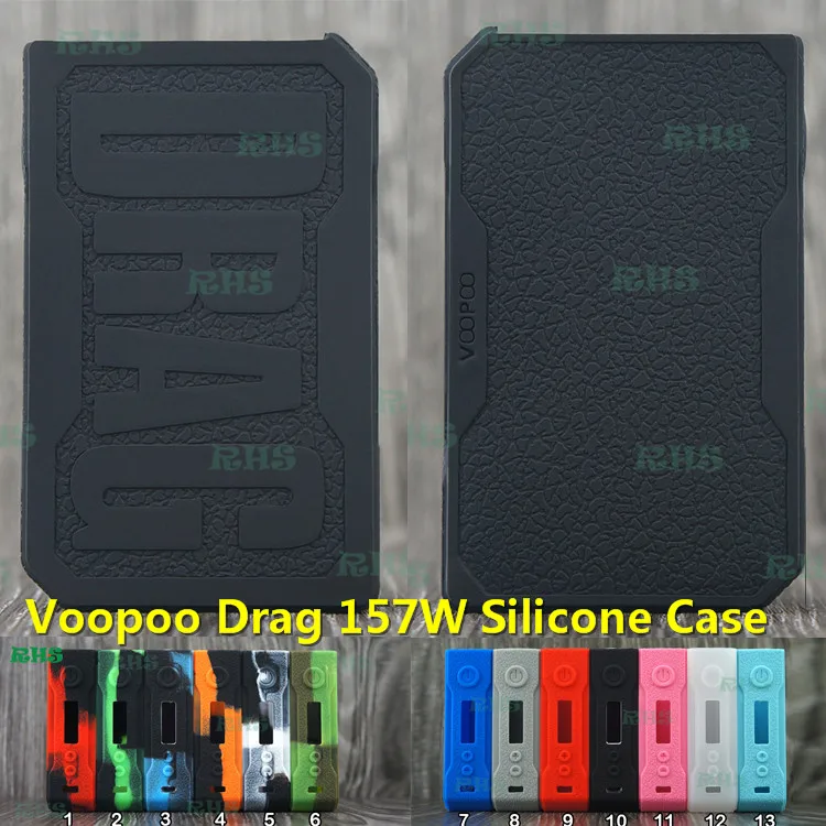 5pcs DRAG 157W silicone case amazing quality from USA brand wismec made in RHS with embossed logo custom color free shipping | Дом и сад