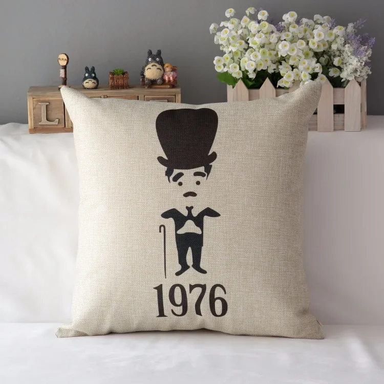 1" квадратный Chaplin хлопок льняная Подушка декоративное покрывало для дивана Подушка сидение стул домашний Декор автомобиля