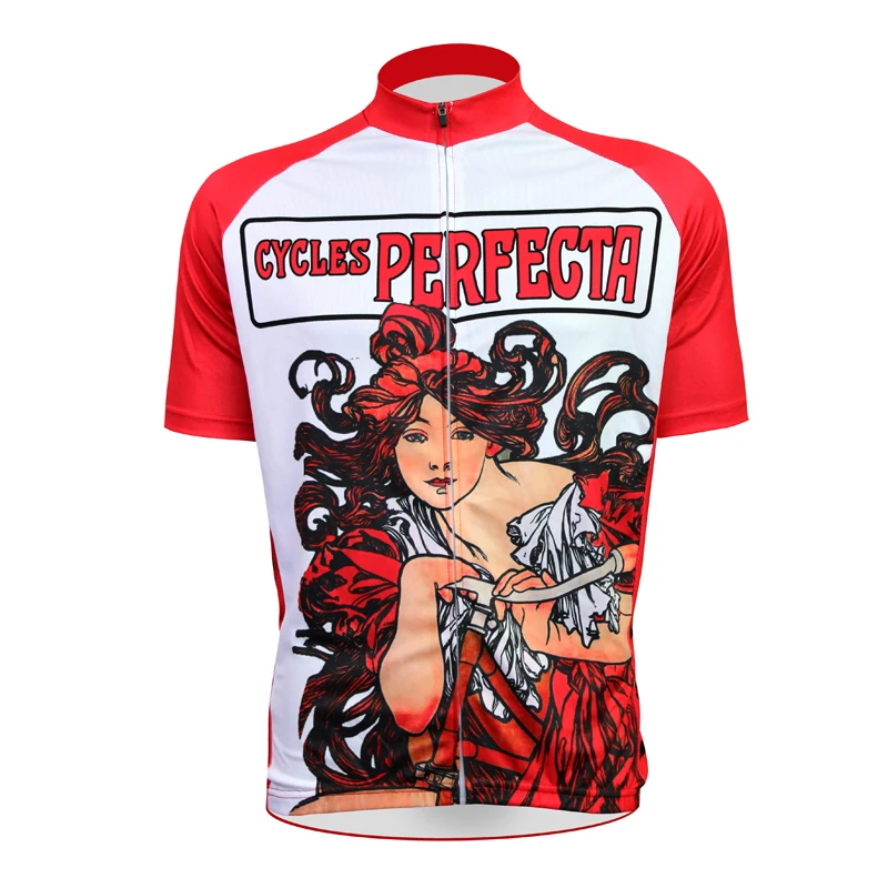 

2017 bike jerseys Cycles Perfecta Alien SportsWear Mens Cycling Jersey Cycling Clothing Bike Shirt Size new