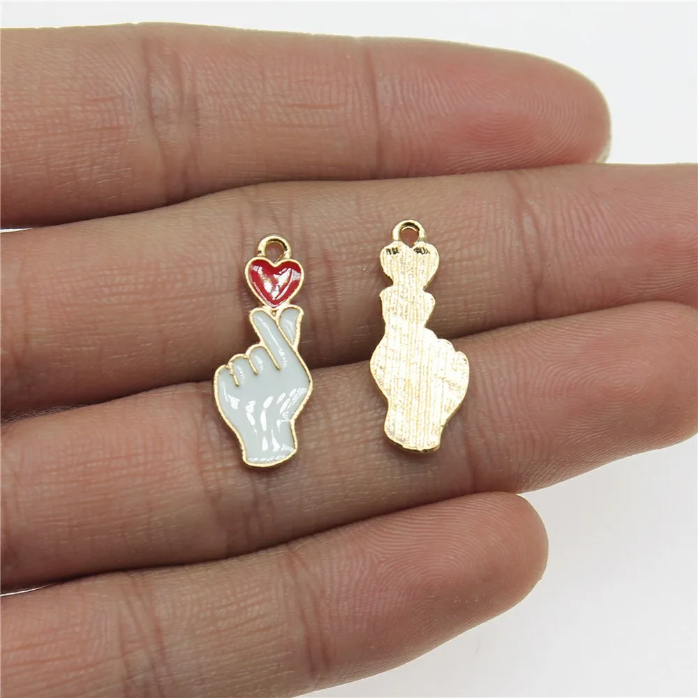 Jewelry Making Diy Handmade Craft Charms 10pcs Enamel KC Gold Color