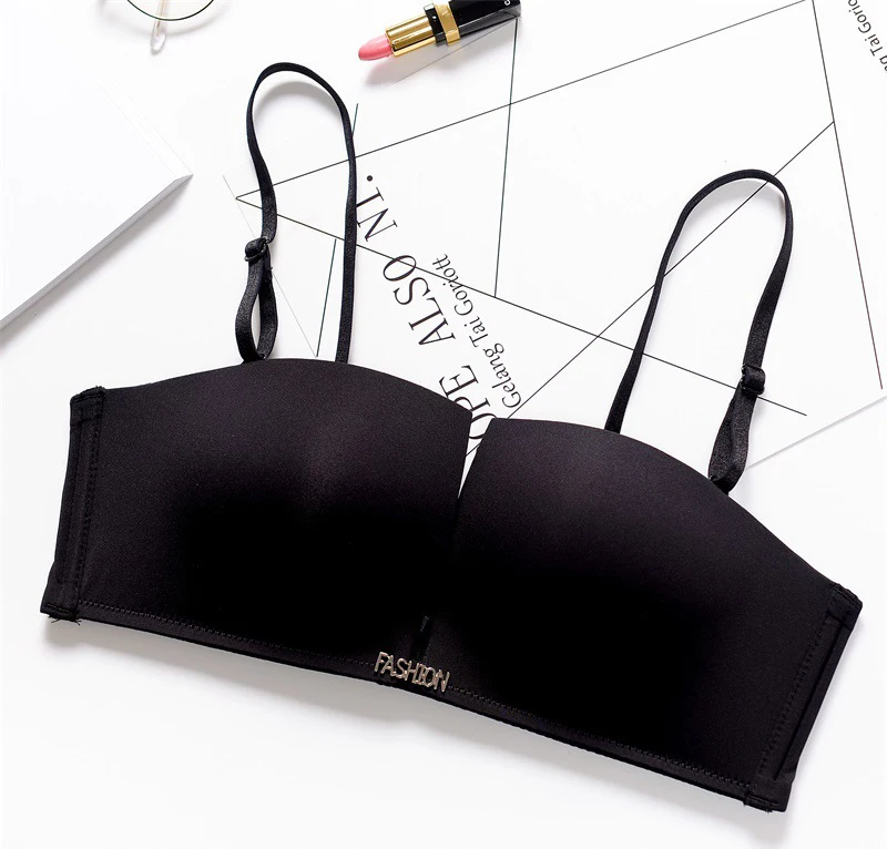 Queenral Seamless Bras For Women Invisible Brassiere Strapless Wedding Bralette  Push Up Fly Bra Underwear BH Half Cup Bra      6