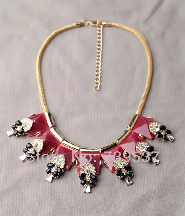

xl00568 Free Nickle Dark Red Jewish Necklace Charm Gold Color Snake Chain Accessory