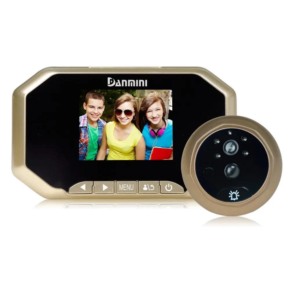 

LCD 3.0 inch Digital Doorbell Peephole Viewer Camera Viewer PIR Motion Detection Door Eye Video Record Night Vision(Go