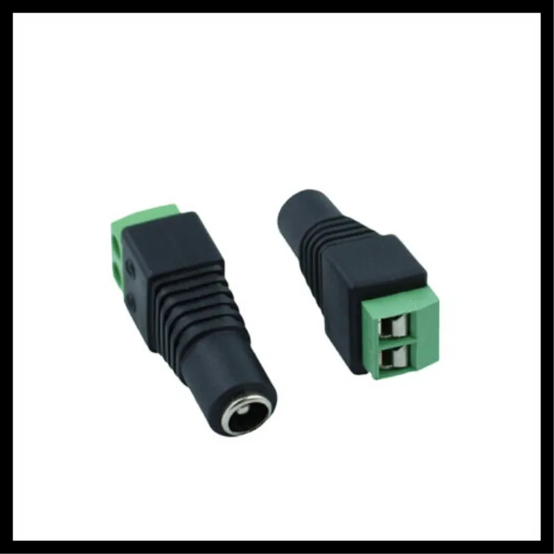 Freeshipping new DC Power Female Jack Barrel Plug Connector 2.1 x 5.5