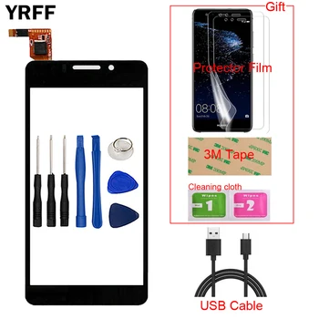 

Mobile Phone Front TouchScreen For DNS S4503 Touch Screen Glass Digitizer Panel Sensor Capacitive + Free Protector Film Tape