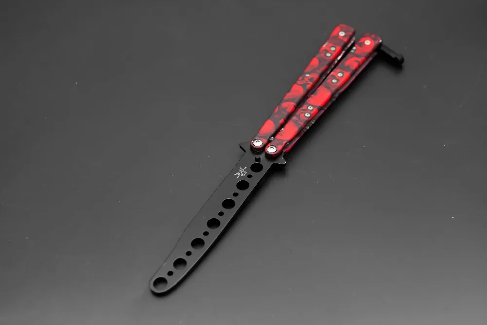 Горячая новинка cs go бабочка в ноже balisong Karambit складной нож Лезвие подарок