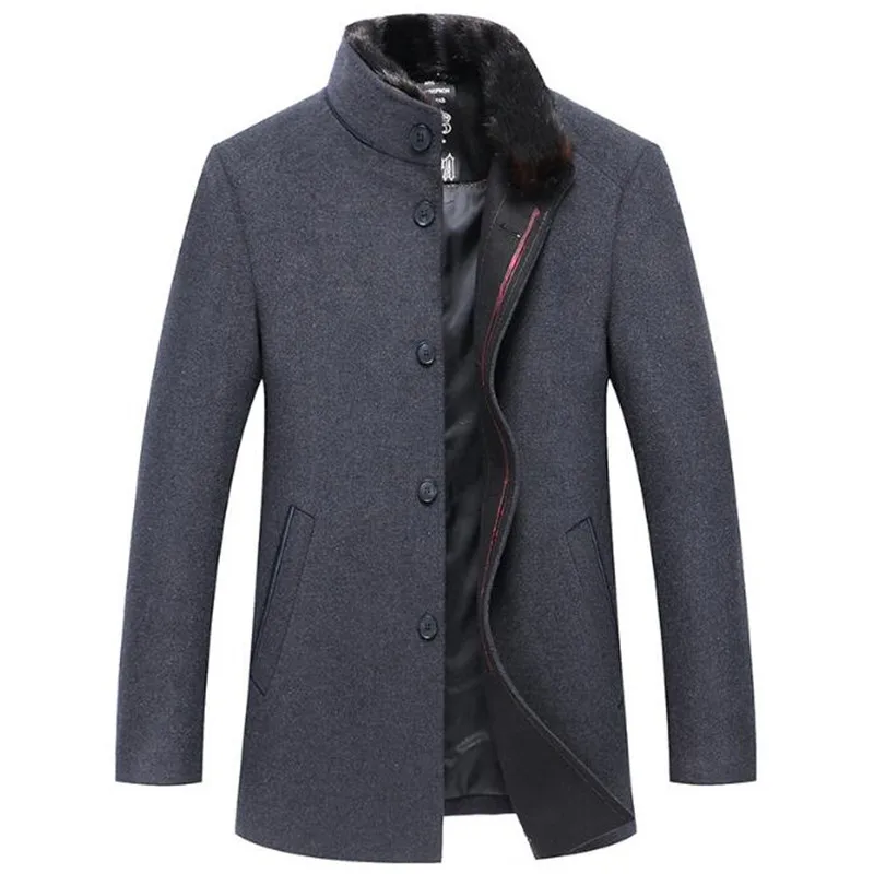 40% шерстяные пальто Casaco 2018 Inverno одной кнопки для мужчин s ветрозащитный Одежда Тонкий для 17122