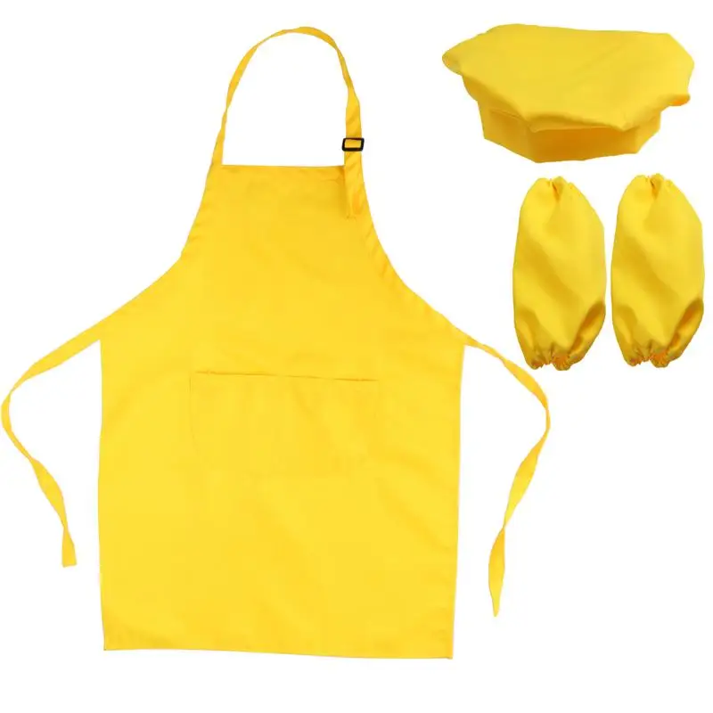 

Kids Chef Set Complete Kitchen Gift Playset with Chefs Hat Apron and Cooking Sleeve for Cooking Baking Painting Decorating Party