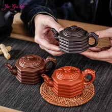 JIA-GUI LUO, 140 мл, Фиолетовый Глиняный Чайник, традиционный китайский чайный набор Tie Guan Yin, чайный горшок, чайные горшки, 3 цвета, стили H009