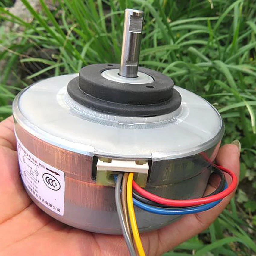 

Capacitor Running Asynchronous Motor for Air Conditioner/ Fan AC 220V 50HZ 20W, Output 6 Wires, 1175rpm, Shaft Dia 8mm