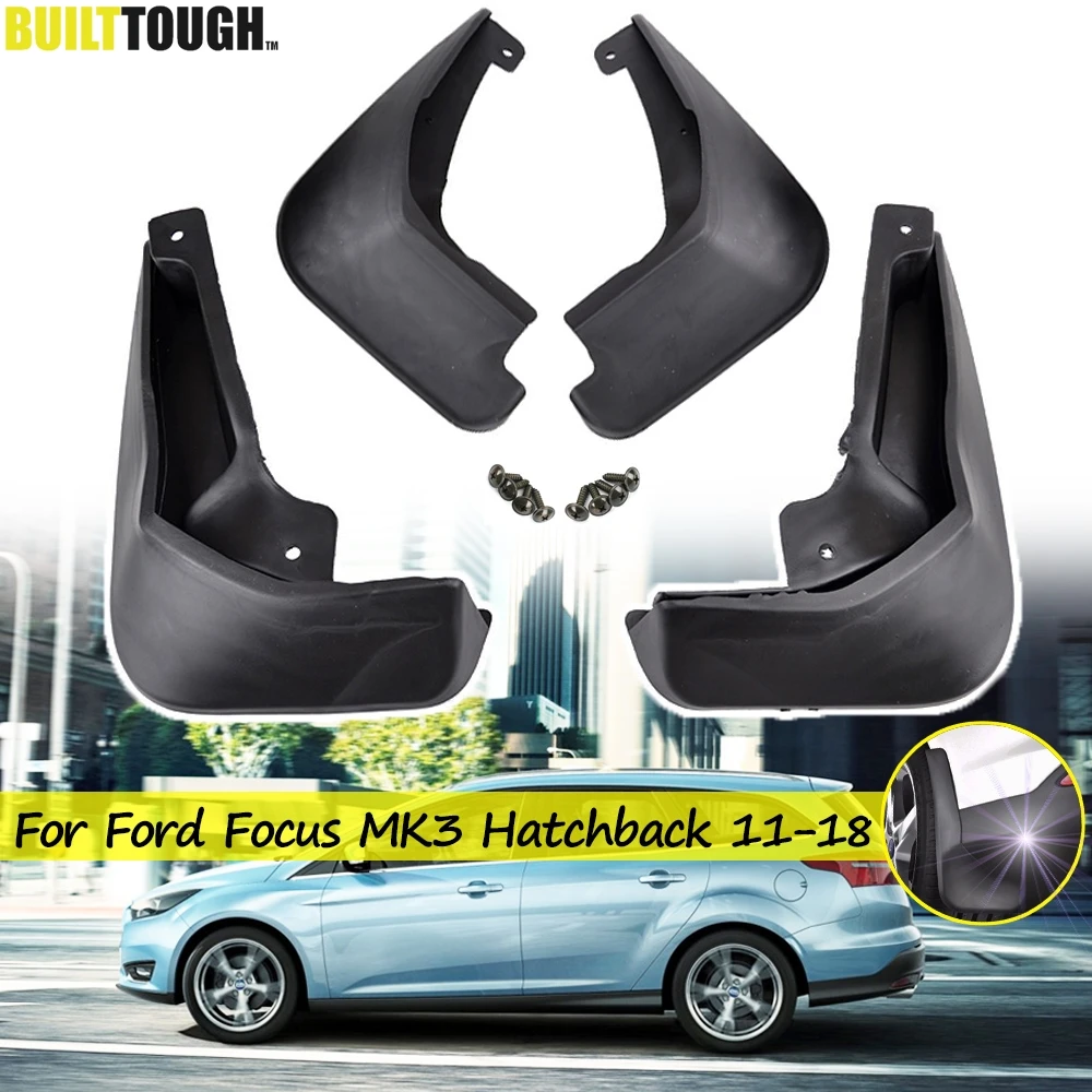 

For Ford Focus 3 MK3 Hatchback 2011 - 2018 set Mud Flaps Mudguards Mudflaps Splash Guards 2016 2017 2015 2014 2013 2012