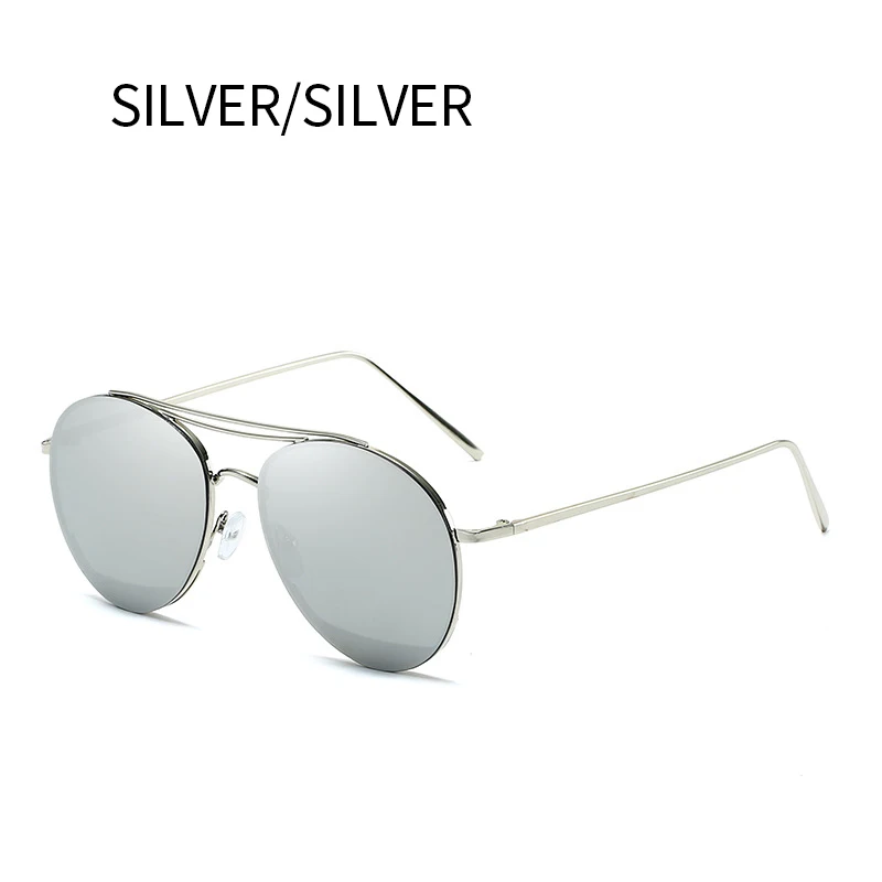 Silver White Silver IGUETTA Роскошные Овальные Солнцезащитные очки женские брендовые дизайнерские металлические очки оправа красочные морские градиентные линзы Модные IYJB181 - Цвет линз: Silver White Silver