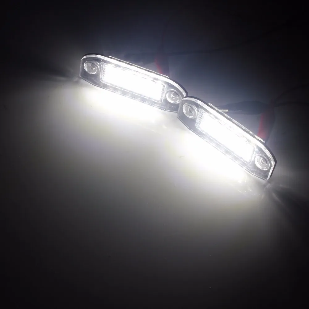 ANGRONG 2x Светодиодный светильник для номерного знака белый Volvo C70 S40 S60 S80 XC70 MK II III V50 V60