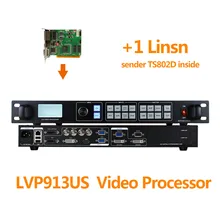 Indoor video switcher with 1 linsn ts802d control card like novastar vx4s controller for indoor p2