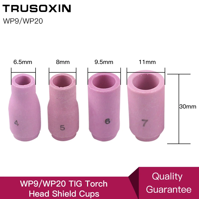 10pcs 14n60 7 nozzle for welding torch wp10 wp12 alumina ceramic tig welding consumables wp 10 wp 12 TIG Alumina Nozzles 13N Fit TIG Welding Torch Consumables SR PTA DB WP 9 20 25 Series