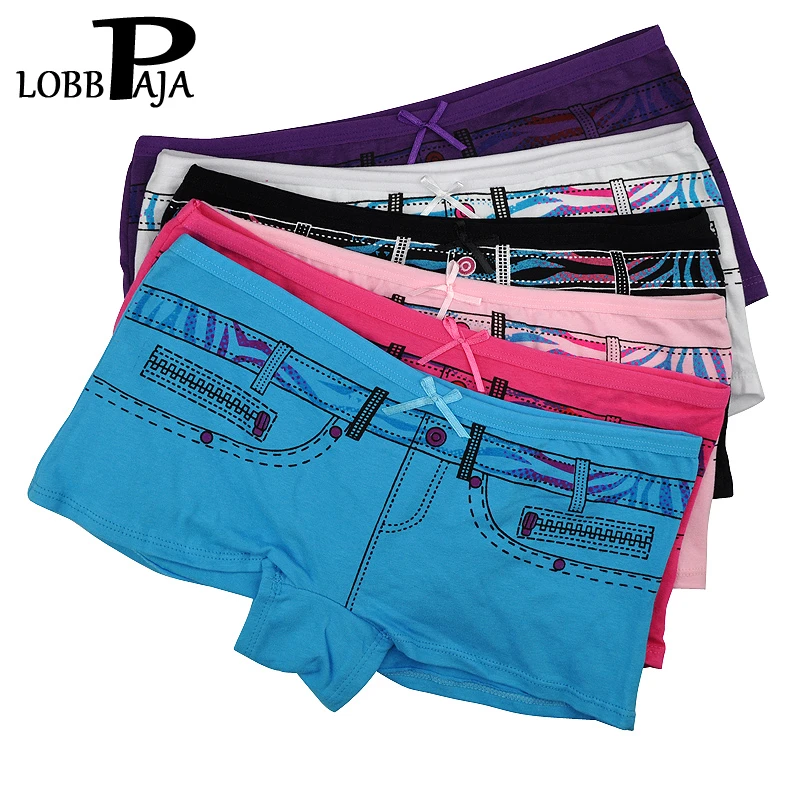 Womens Boyshort Underwear Pack Women Boxers Briefs Panties 6
